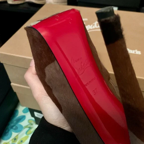 Christian Louboutin Ciara In Camouflage Booties - Picture 7 of 8